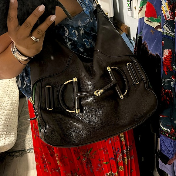Beautiful Gucci Heritage Horsebit Hobo Bag Brown leather - Picture 9 of 14